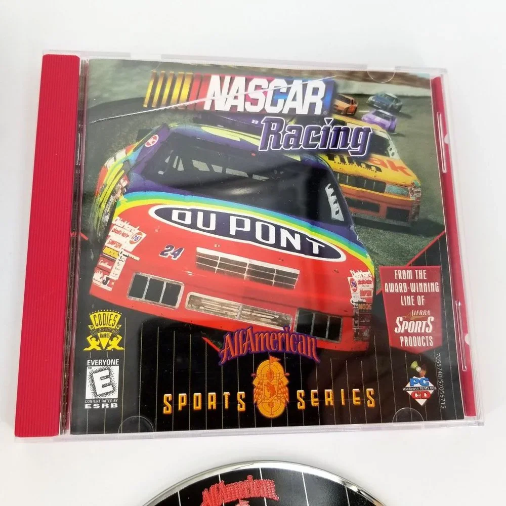 Nascar Racing Windows PC CD Rom Game Car Auto Track All American Sports 1996